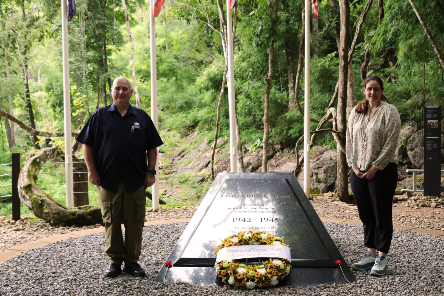Hellfire Pass Interpretive Centre | DVA Deputy Secretary McLaren visited Hellfire Pass